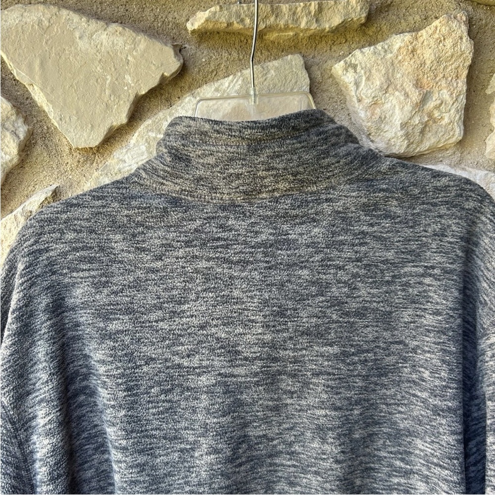 Eddie Bauer 1/4 Zip Mens Fleece Sweater Size TXL Knit Fleece Lined Excellent - Picture 8 of 8